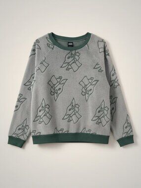 Star Wars Grogu The Child Graphic Sweatshirt – Mandalorian Pullover – Size